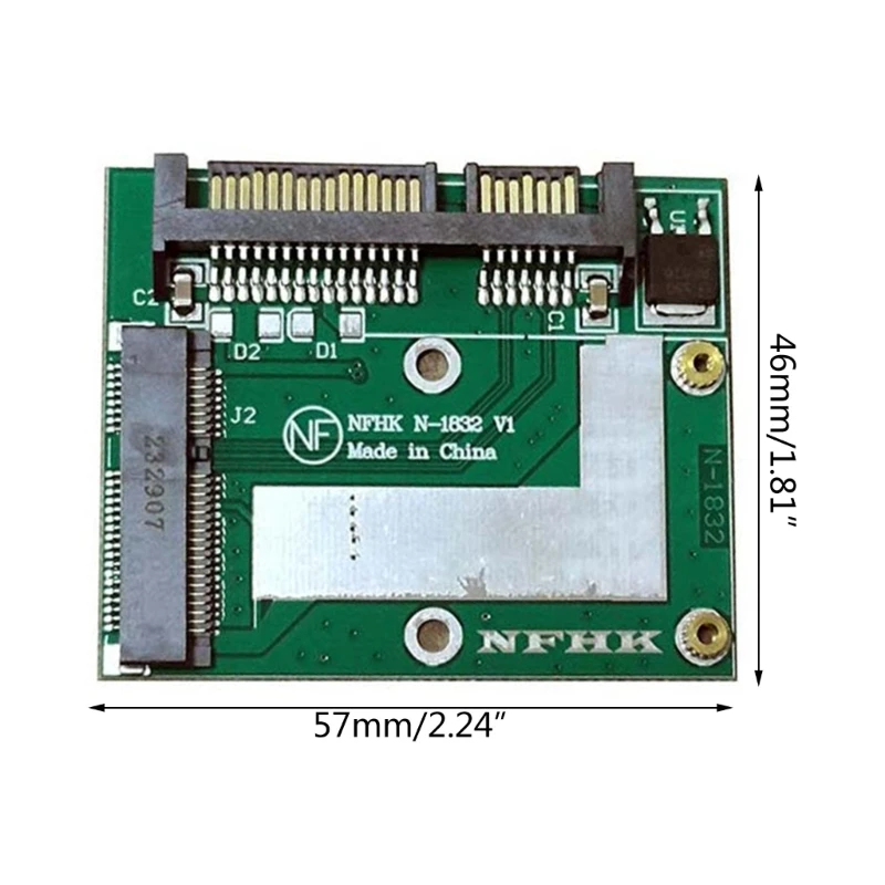 노트북 미니 PCIE SSD 확장 카드 mSATA SSD 2.5인치 SATA3 변환 어댑터