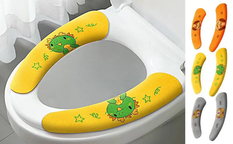 

Toilet Seat Soft Cushion Adhesive Toilet Seat Cover For Bathroom Winter Must Have Warm Toilet Seat Mat For Toilet Bathroom Hotel