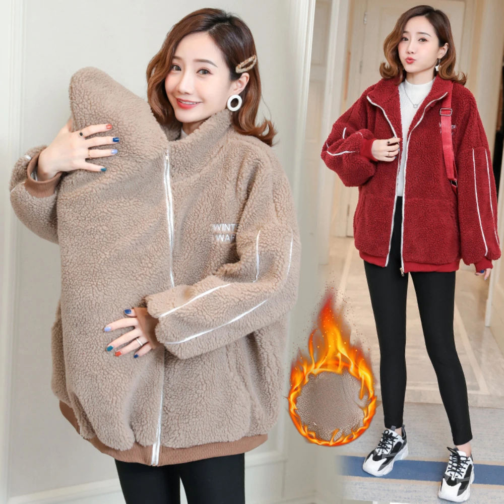 Autumn Winter Maternity Kangaroo Hoodies jacket pregnant women Clothes pregnancy Sweatshirt fashion coat long Sleeve