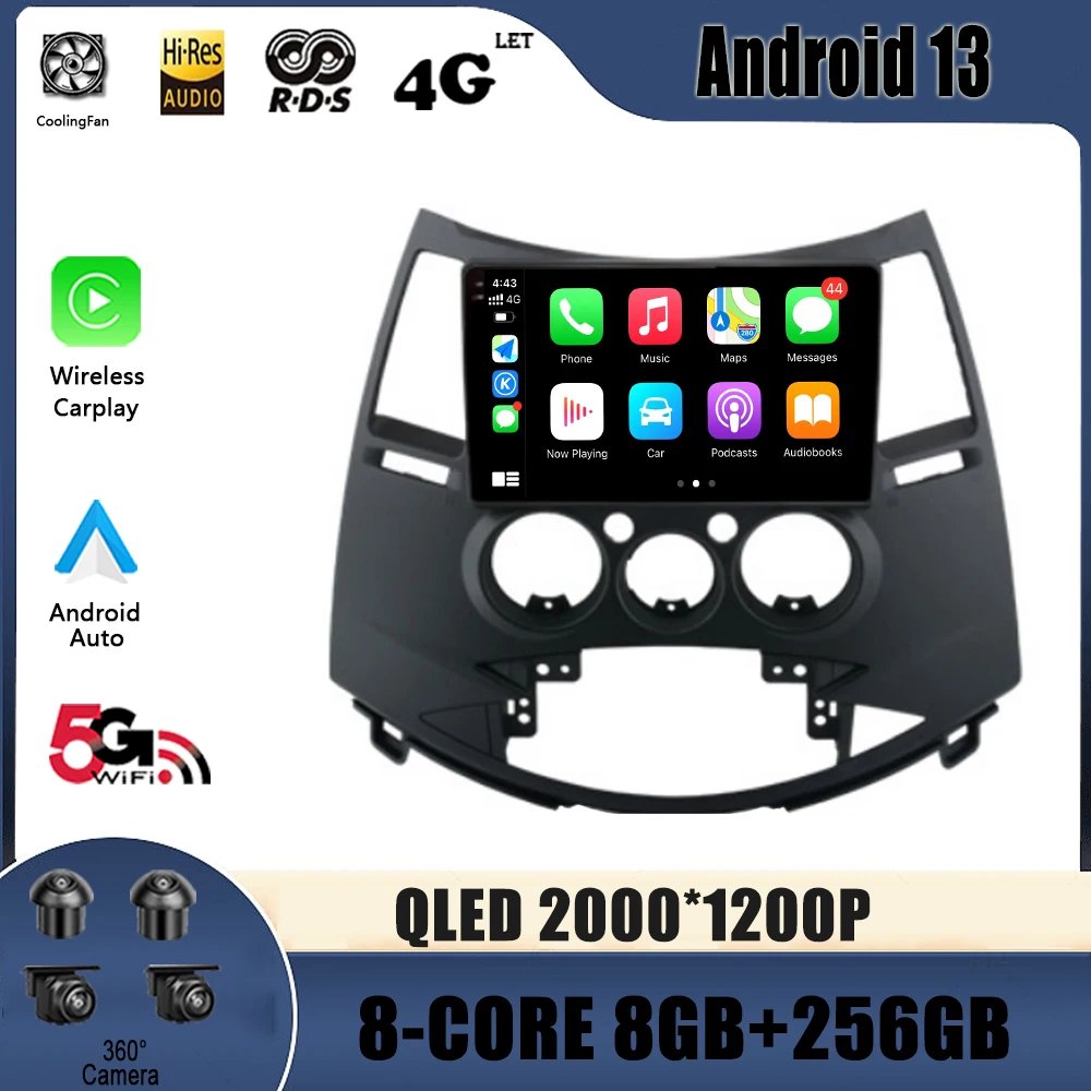 

Android 13 For Mitsubishi Grandis1 2003 - 2011 Car Radio Multimedia Video Player Navigation 4G GPS No 2din 2 din dvd