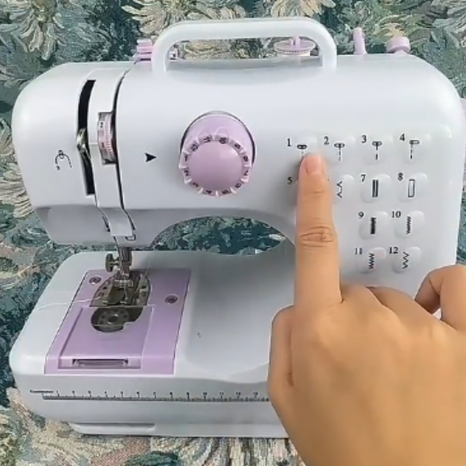 2025 New- Electric Sewing Machine Pro With 12 Stitches Patterns,  Multifunctional Home Sewing Machine Parents sewing