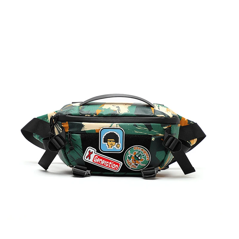 New Cuban Outdoor Cycling Small Waist Bag For Men And Women Street Trend Hiking Travel High Quality Handheld Crossbody Chest Bag
