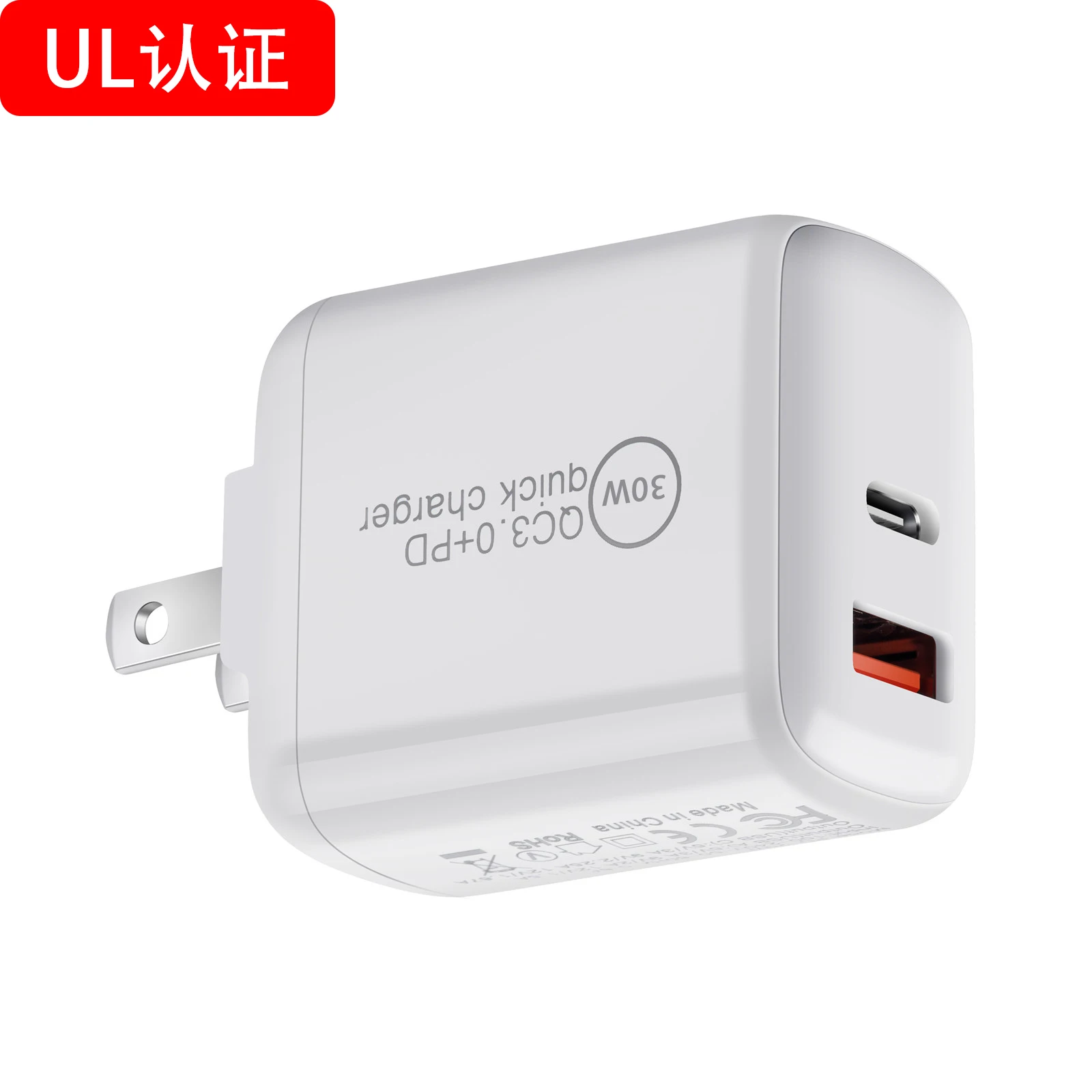

30W USB C GaN Charger Portable Fast Charging Adapter With US/EU/UK Prongs for iPhone 14/14 Pro/14 Pro Max/13 Pro/13 Pro Max, Gal