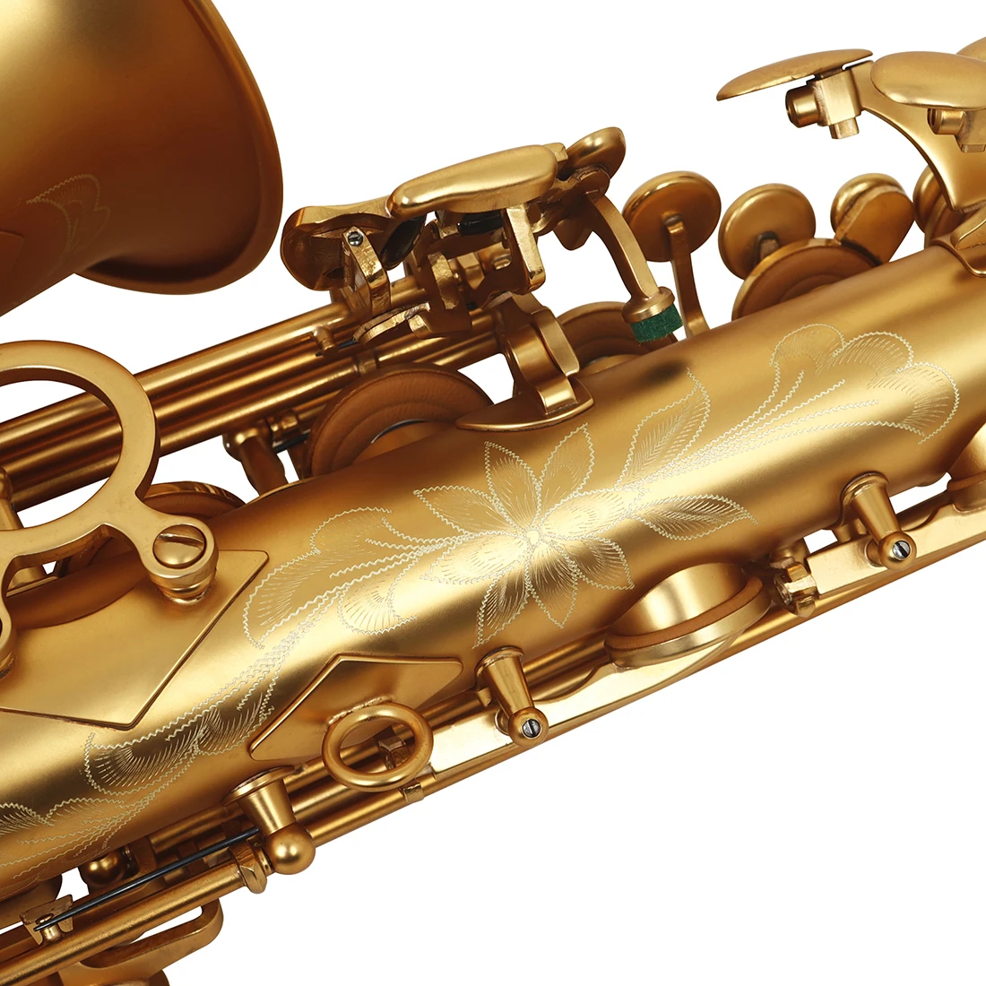 SLADE Altsaxophon mit E-Flat Tone, Messingrohr, Gehäuse, Hite Shell-Knopf, Saxophon mit Box, Reinigungsset, Riemenrohr-Zubehör – Detail 10