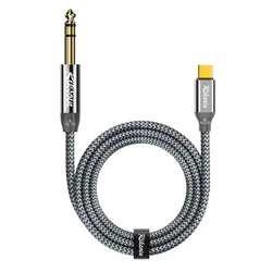 Premium USB-C to 6.35mm Audio Stereo Cable for Amplifiers and Musical Instruments (6.35 to Tpye-C)