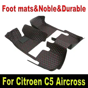 Car Floor Mats For Citroen C5 Aircross C5x Foot Coche Accessories Carpets