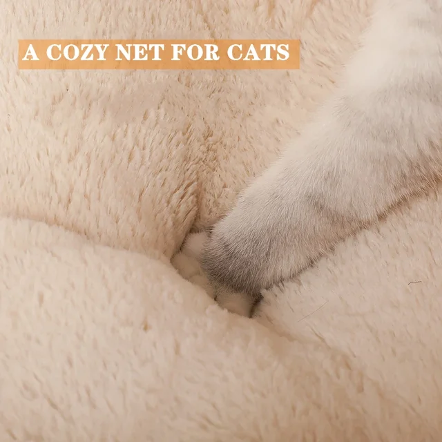 Velvet Plush Cat Bed Cat Basket Nesting House Sleeping Bag Kennel Winter Warm Beds Cushion for small dogs legowisko dla kota 6