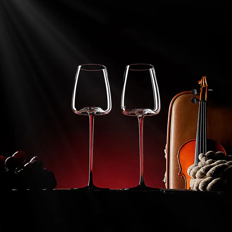 Luxury Wine Glasses Set High Leg Crystal Wine Glass Champagne Whiskey Drinkware Goblet Bar Cups Crystal Glass Decanter