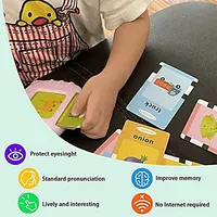 Early Education Flash Card Machine Cat Shape Learning Talking Language English Electronic Audio Book Toy Children Birthday Gift 2