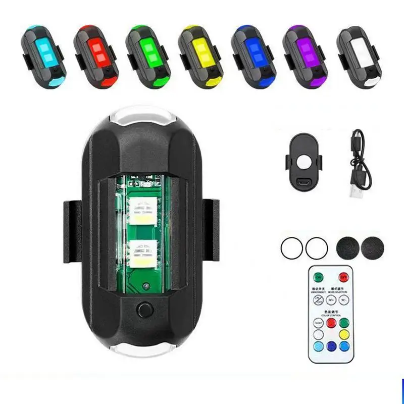 

Motorcycle Remote Control Flash Light ABS Bikes Remote Control LED Warning Light Rechargeable Strobe Light Motorcycles Accessory