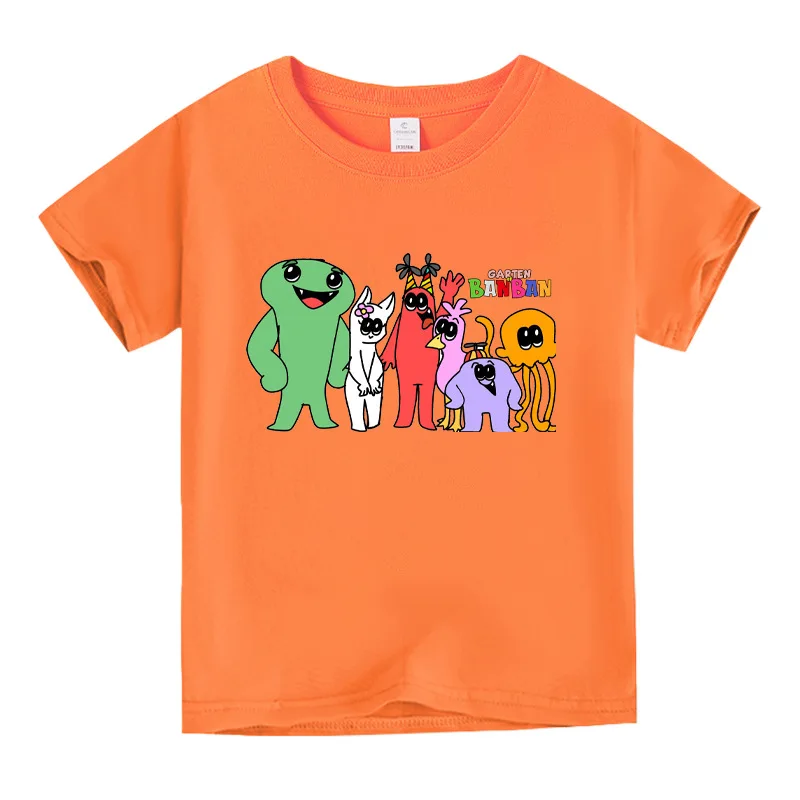 

Garten of Banban New Park Game Fashion Peripheral Clothes Children's Summer Short-sleeved T-shirt Children's Clothing