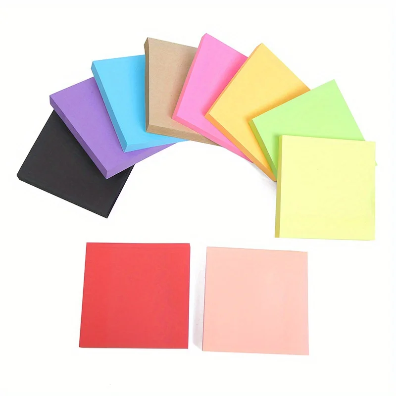 300/600pcs Vibrant Assorted Sticky Notes, Perfect for Office, School, Note-Taking & Reminders, for Students, Teachers & Pros - 6