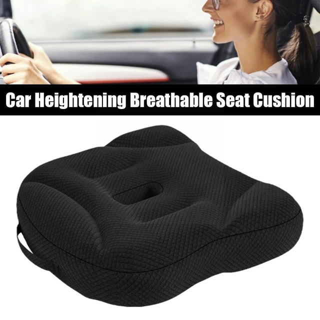 Car Booster Seat Cushion with Handle Breathable Mesh Height Boost Mat Seat  Pad Lift Seat for Car Office Home