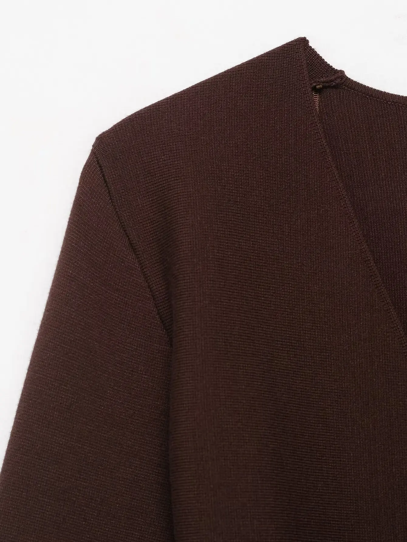 Women's Knitted Cardigans Fashion Brown Sweater Autumn Winter New Vintage V-Neck Long Sleeves Female Elegance Chic Lady Tops