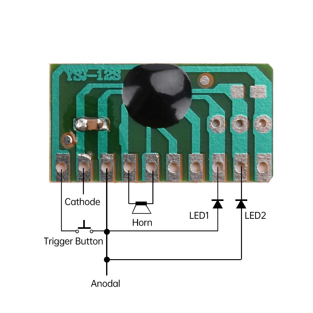 10PCS 12 Children's Songs Music Module 12 English Music with LED Scintillation Module