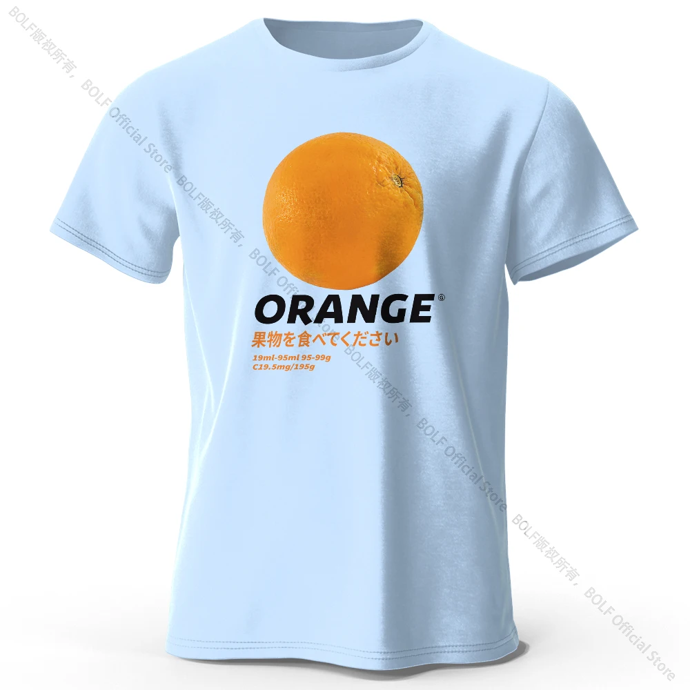 Fresh & Vibrant Orange Fruit Print T-Shirt - Soft & Comfortable Pure Cotton Summer Top