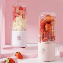  Portable Blender Mini Juicer Machine Rechargeable Juice Smoothie Blender Electric Fruit Mixer Orange Milkshake Juice Extractor 