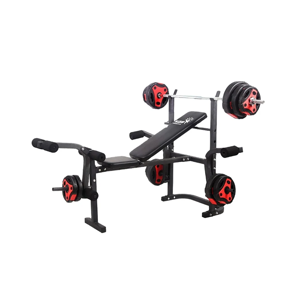 Weight Bench, Gym Reclining Workout Benches With Leg Extension, Multi-Function Fitness Exercise Equipment