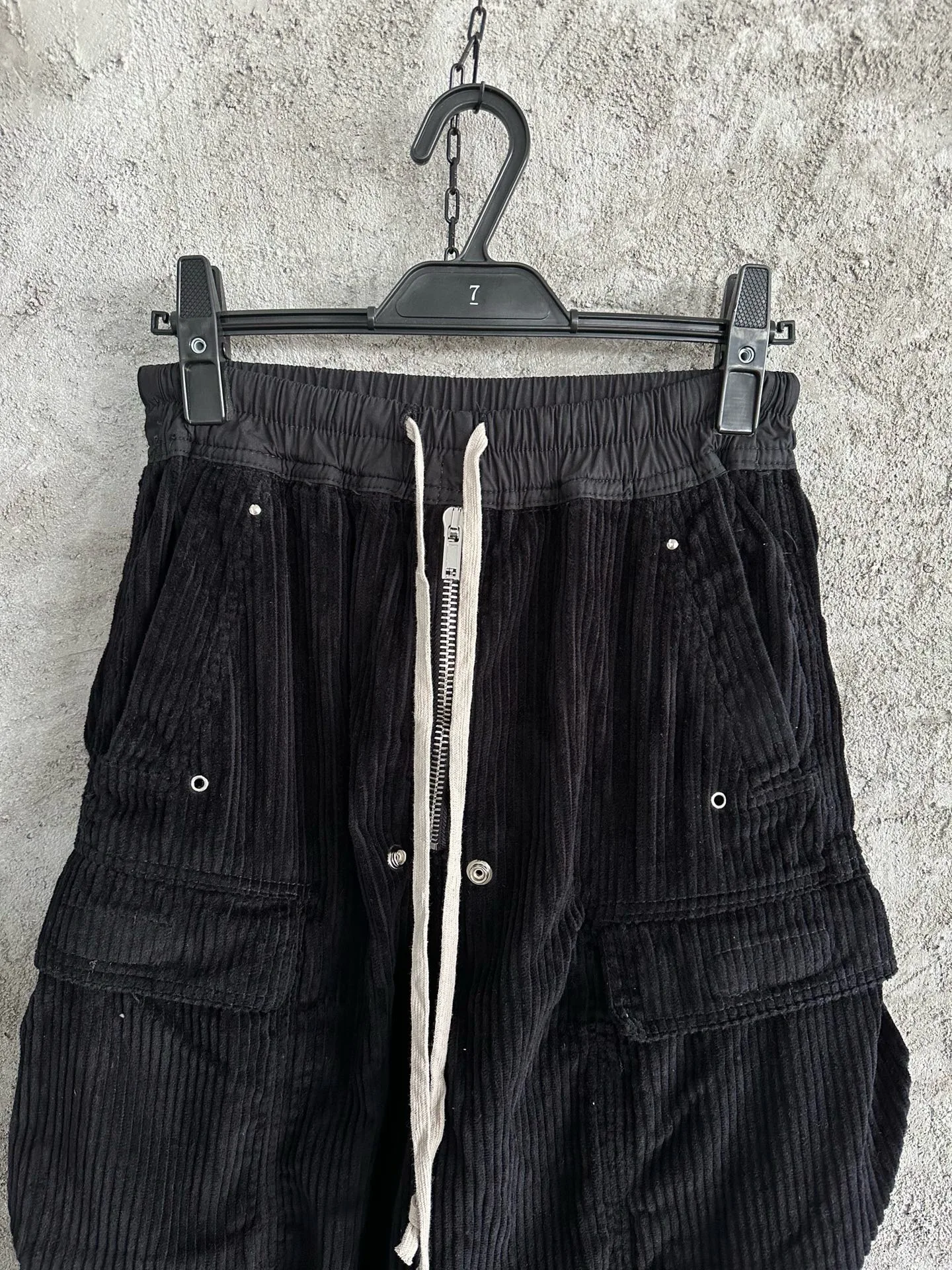 Description Picture 3 of itemmen wide leg corduroy cargo flare pants