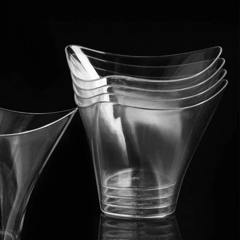 

Mousse Cups Ice Cream Jelly Cake Dessert Mugs Disposable PS Material D08D