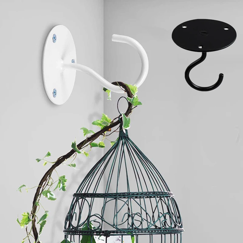 

Ceiling Hooks Wall Mounted Hanging Basket Hooks Metal Lifting Plants Lanterns Flower Pots Garden Hook Home Decor