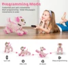VATOS Robot Dog Toy for Kids Voice 2.4GHz Remote Control Robot Pet Touch Sensor 20+ Mode Puppy Toy for Kids Girls 3