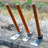 Dual Use Hoe Nail Ice Hammer Chisel Pout Carpenter's Tool Earth Digging Pick Grass Hoeing Outdoor Planting 5