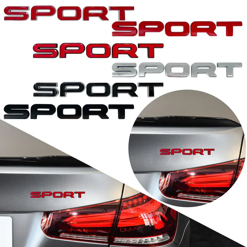 3D Metal Badge Posteriore Sport Letter Emblem Tail Sticker Per Land Rover Range Rover Sport Discovery 2 3 4 Evoque Accessori Auto