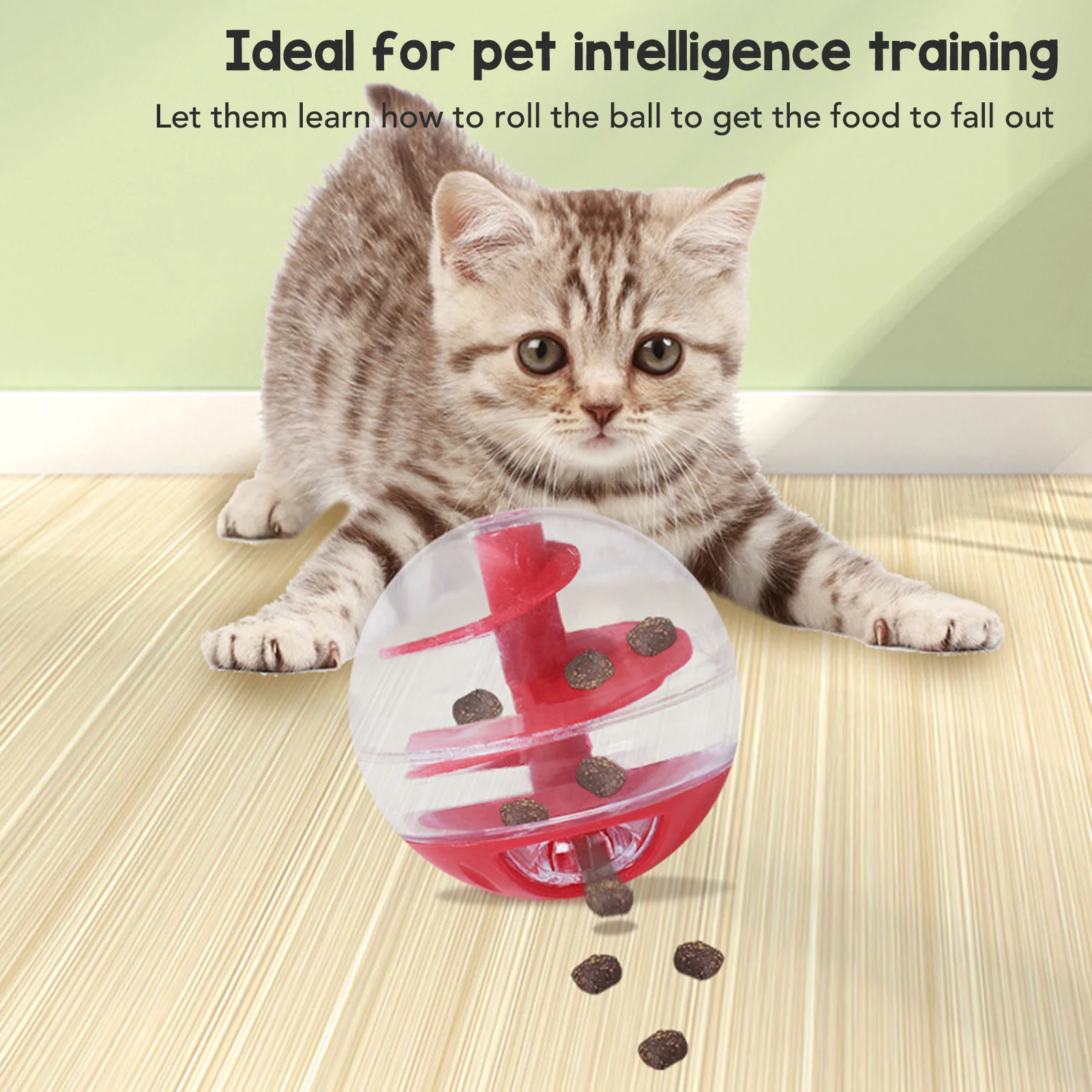 

Pet Cat Fun Feeding Toys Dog Tumbler Feeder Puppy Kitten Shaking Leakage Food Ball Container Exercise Training Toys