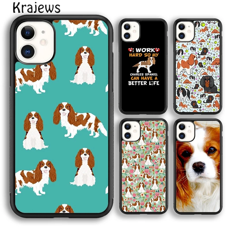 Elegant Cavalier King Charles Spaniel Decorative Phone Case Cover
