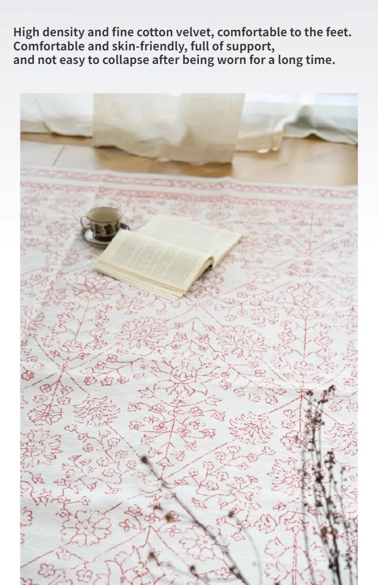 American Retro Carpet Comfortable Soft Living Room Carpets Non Slip Machine Washable Rugs Persian Style Bedroom Rug السجاد Tapis