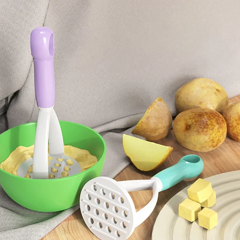 

1pc PP Pressed Potato Masher Ricer Puree Juice Maker Potato Pusher Smooth Mashed Potatoes Crusher Fruit Tools Kitchen Supplies