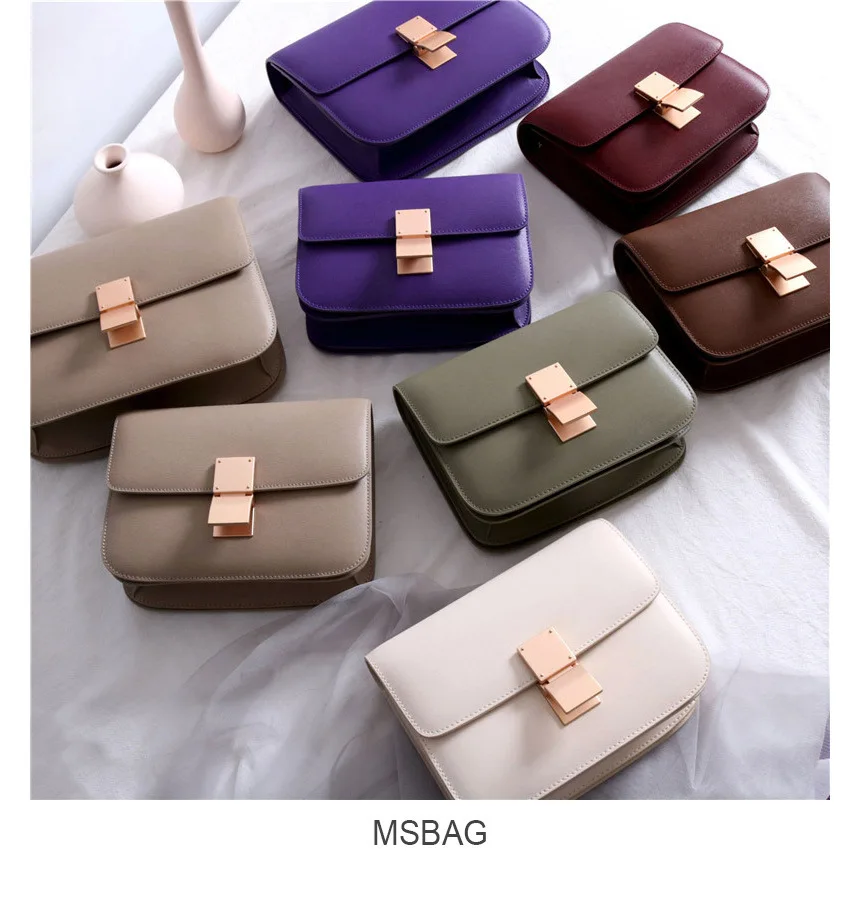

Frosted Matte Gold Rose Gold Curved Hand Rubbed Tofu Bag Genuine Leather Women's Bag 2023 New Fashion Female Flight Attendant