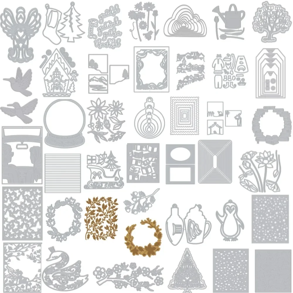 Big Sale Cutting Dies Hot foil Scrapbook Diary Decoration Stencil various Embossing Template DIY Greeting Card Handmade