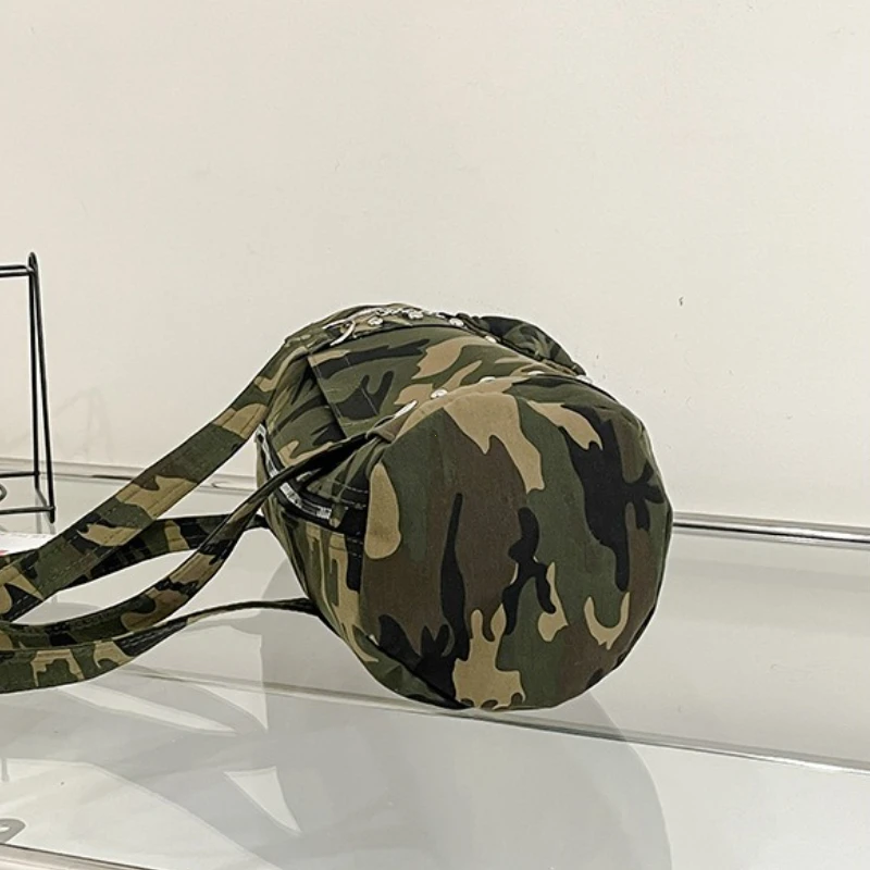 Fashionable Large Capaci oulder Bag Underarm Star Leopard Print Spicy Girl Y2K Single Shoulder Bag Soft Nylon Women's Handbag