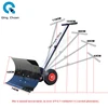 Wheeled Snow Shovel Pusher Efficient Heavy Duty Multi Angle Metal Sleigh Shovel Snow Plow for Park Doorway Walkways Driveway Car 6