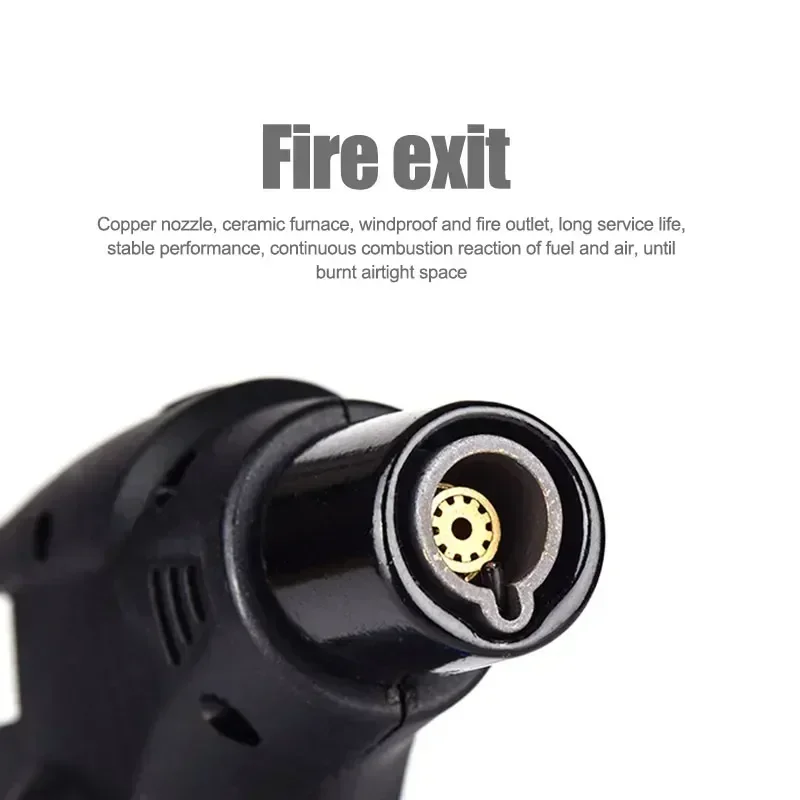 Windproof Turbo Gas Lighters Refillable Adjustable Flame Lighter Butane Jet Torch Lighter BBQ Ignition Tools Smoking Accessories 5