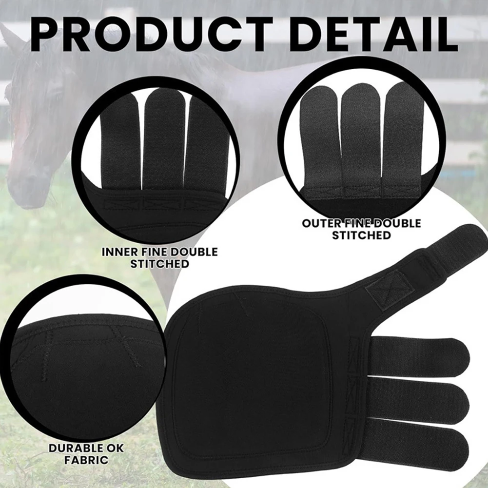 2pcs Horse Boots Shock Absorbing Horse Leg Protectors Tendon Protection Horse Leggings for Jumping Training Equestrian Equipment 2