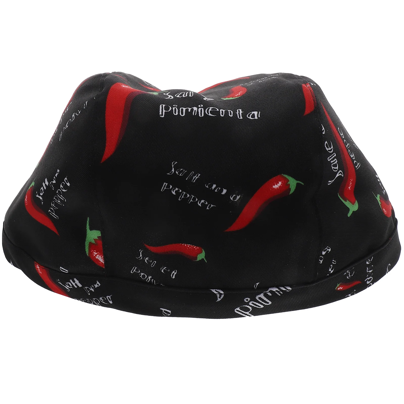 

Unisex Working Hat Hat Cotton Scrub Cap with Adjustable Sweatband Chili Printed Hat Chef Hat for Men