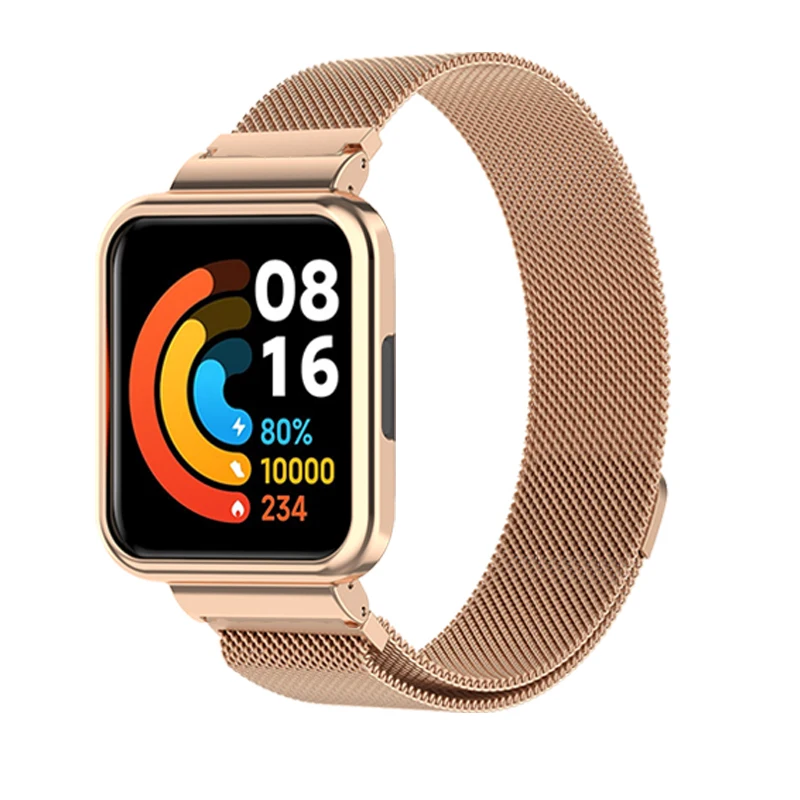 

Bracelet For Xiaomi Redmi Watch 3/2 Wristband Xiaomi Mi Watch Lite Watchband Miwatch Lite 2 Milan Stainless Steel Wrist Strap