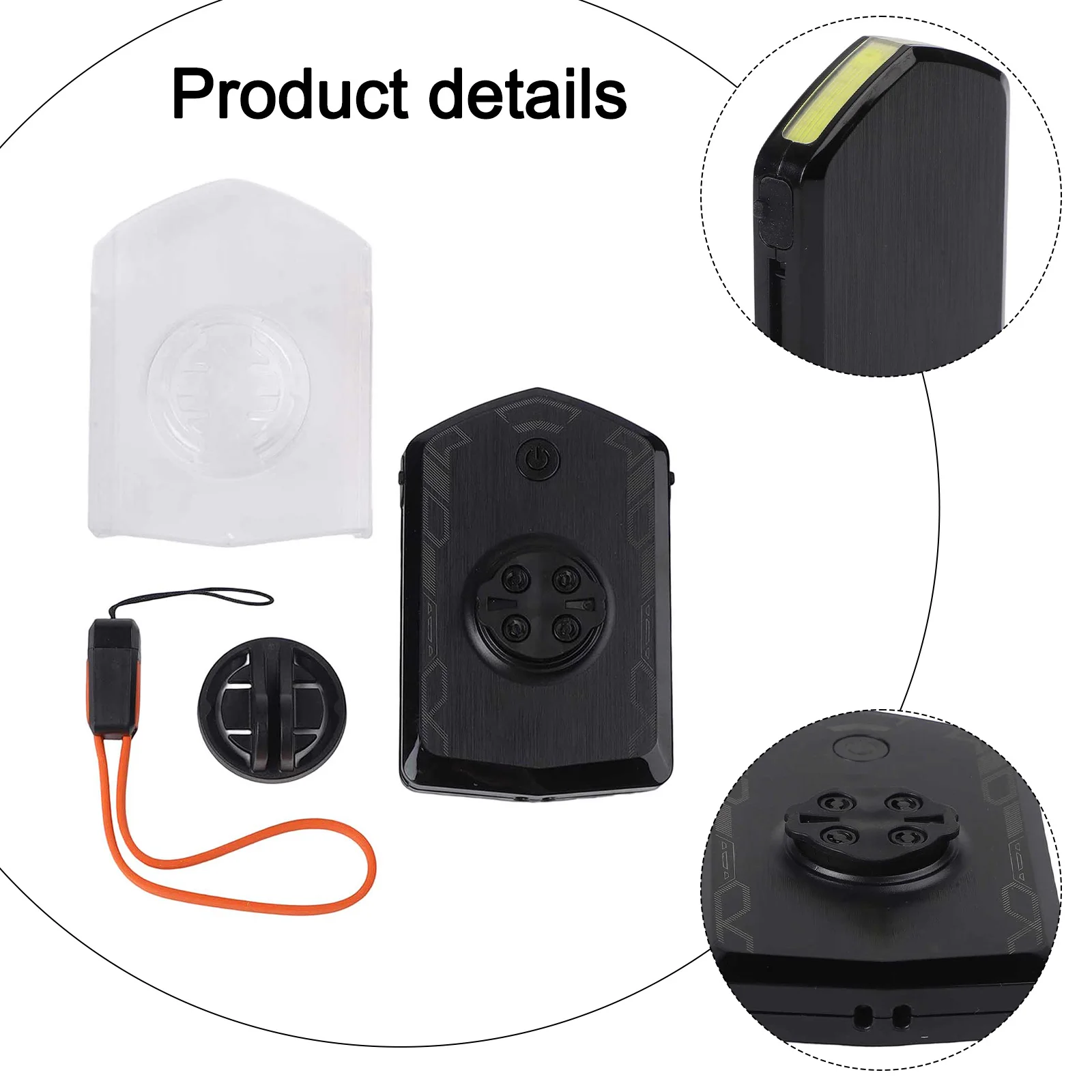 Description Picture 3 of itemHigh Capacity Bike Headlight with USB Charging Functionality Integrated Power Bank Feature and Easy to Use Mounting System