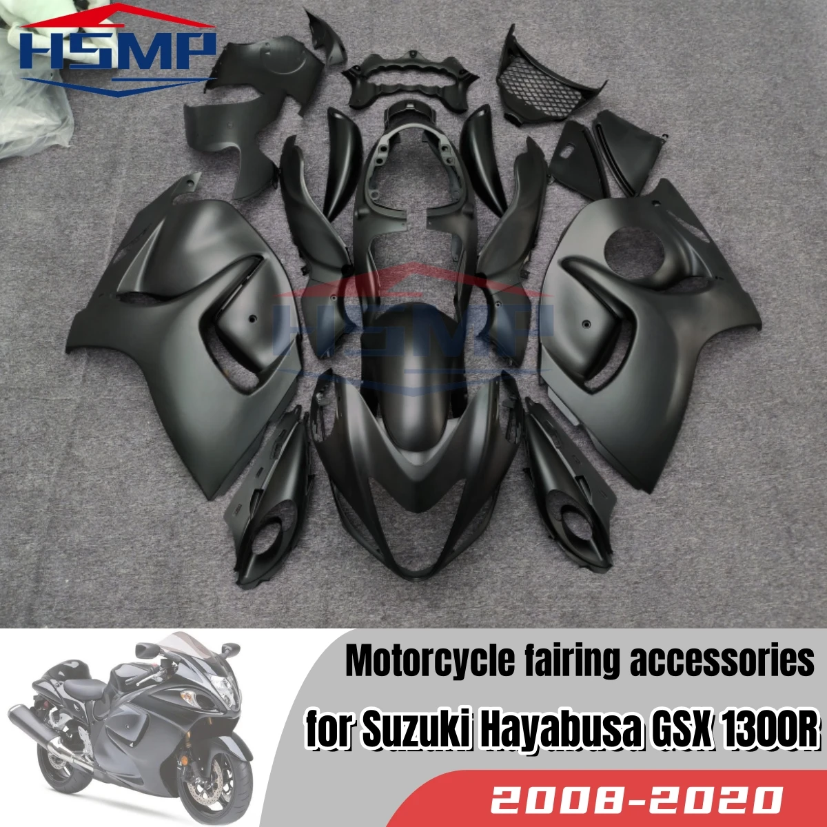 

for Suzuki Hayabusa GSX 1300R 2008 2009 2010 2011 2012 2013 2014 2015-2020 Motorcycle Fairing ABS Injection Body Decoration Kit