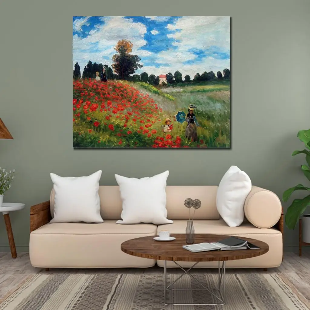 Arte De Pared Hecho A Mano Pintura Al leo De Claude Monet Lienzo De 