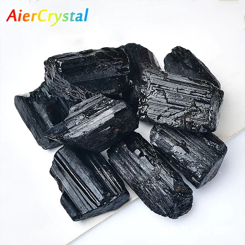 

200g Natural Black Tourmaline Gravel Raw Ore Stone Irregular Tourmaline Mineral Specimen Healing Crystal Rocks Collection Gift