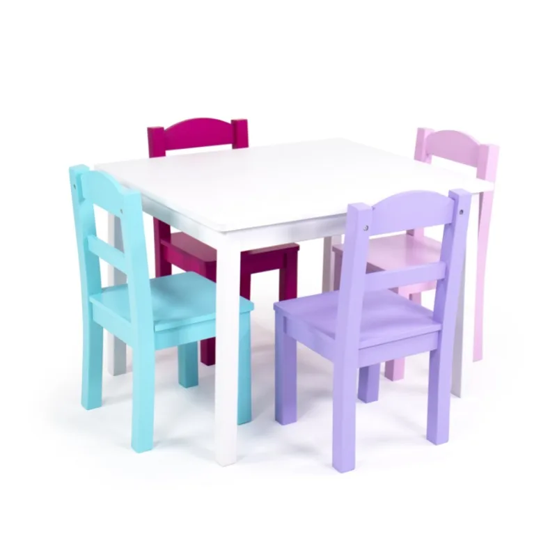 

Tot Tutors Forever 5 Piece Kids Table and Chair Set table and chair set for kids