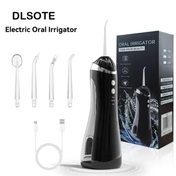 Irrigatore orale 3 modalità di pulizia Portatile ricaricabile Impermeabile IP65 Dentale Acqua FlosserDenti Sbiancamento Jet Floss 200ML 1