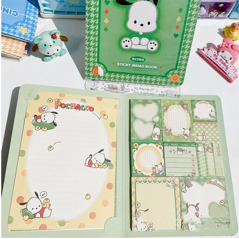 Kawaii Sanrio Convenience Book 마이 멜로디 쿠로미 Cinnamoroll 노트 북 귀여운 붙여 넣기 메모장 학생 사무용품