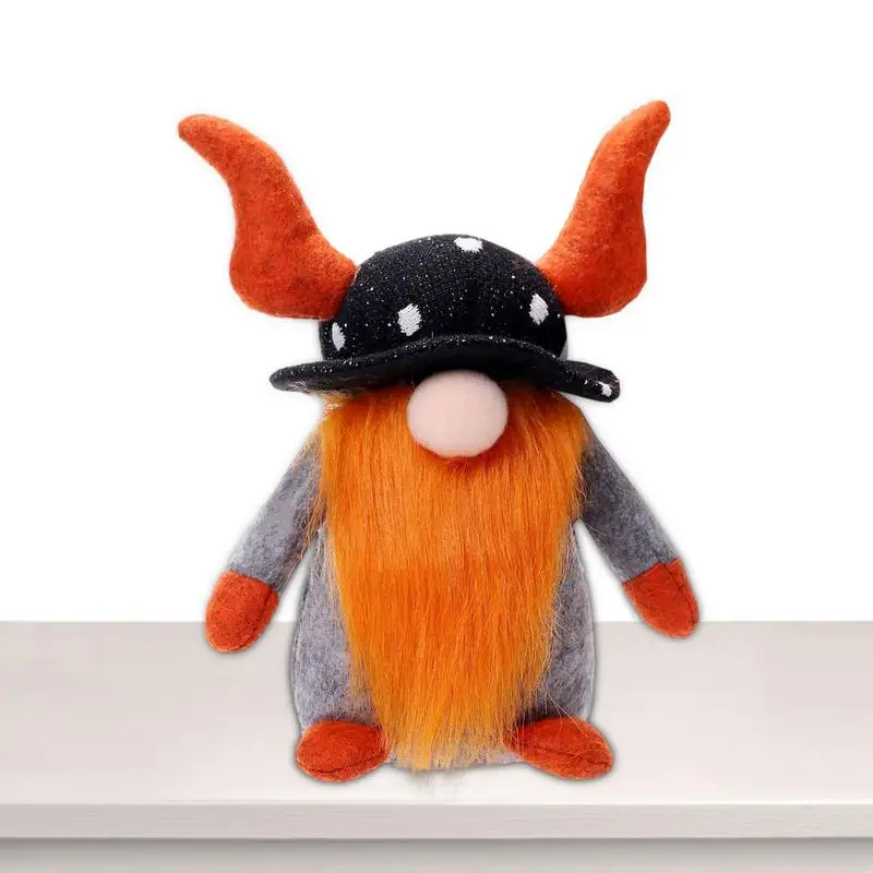 

Хэллоуин, кукла гном, Хэллоуин, летучая мышь, рог быка, украшения гномов, Хэллоуин, гном, плюшевая безликая кукла, гномы, стандартная