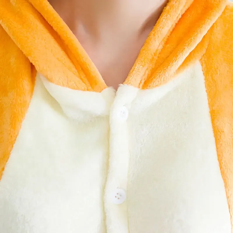 HKSNG Animal Adult Kangaroo Kigurumi Onesie Pajamas Flannel Cartoon Family Party HalloweenCosplay Costume Sleepwear Zipper