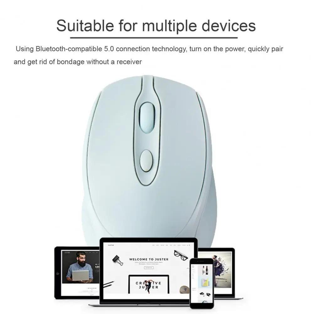 

Photoelectric Mouse Convenient Adjustable DPI Strong Signal Reception Anti-skid 2.4GHz Bluetooth-compatible PC Accessory